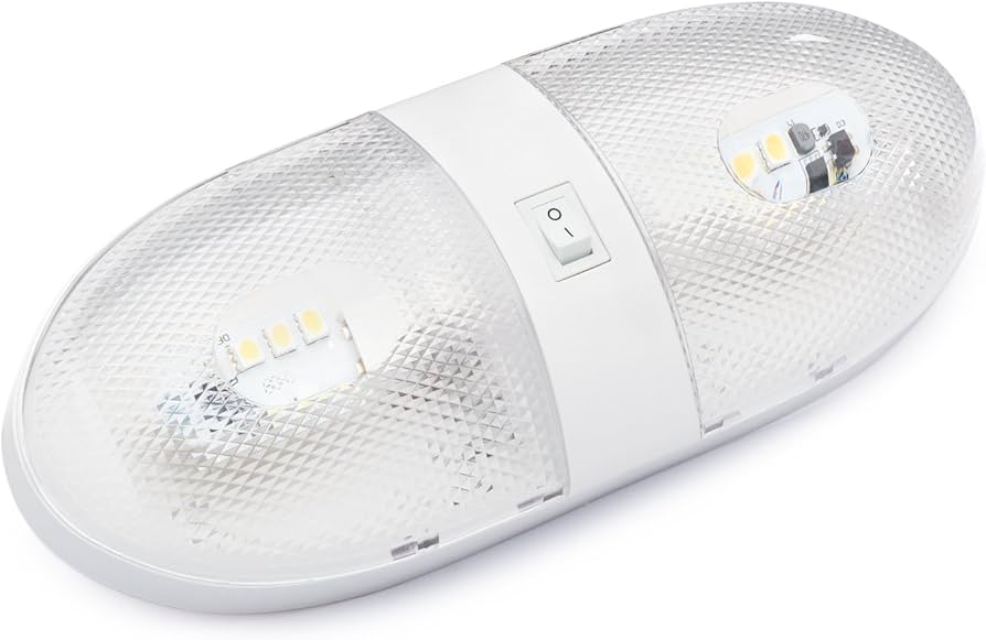 Amazon.com: Lumitronics RV 12V Double LED Ceiling Dome Light